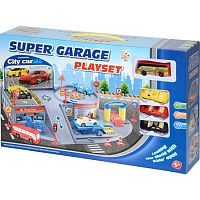 Игрушка Гараж Super Garage Playset 4 машинки Р0188