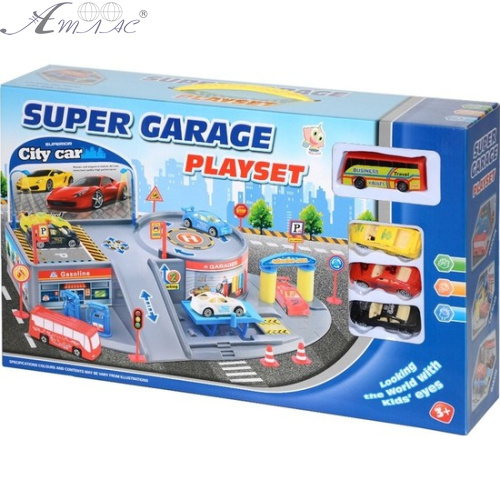 Игрушка Гараж Super Garage Playset 4 машинки Р0188