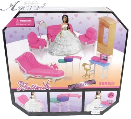 Іграшка Набір Bettina Вітальня № 1 з лялькою  66859