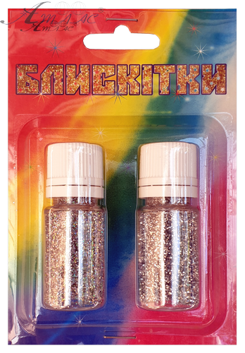 Блискітки (Гліттер) Набір № 23 - 7 гр ( 2 шт ) - Срібло Гол + Срібло AS-2223, А-993 Блискітки (Гліттер) Набір № 23 - 7 гр ( 2 шт ) - Срібло Гол + Срібло AS-2223, А-993