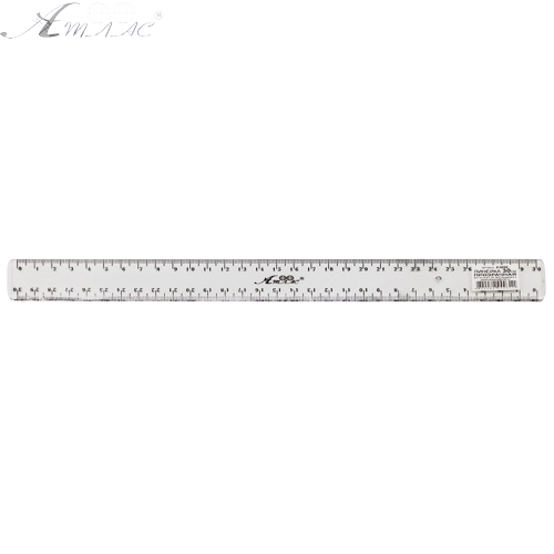 Лінійка 30 см прозора в упаковці рівно 30 см !!! AS-0607, К-9090