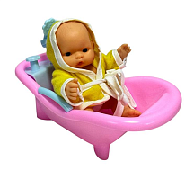 Іграшка Пупс гумовий 10см у ванні  16262