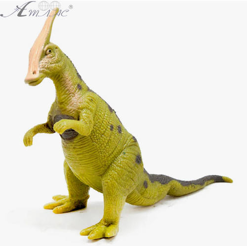 Іграшка силіконова антистрес, Динозавр Качконіс зелений, стоїть 15 см  11407