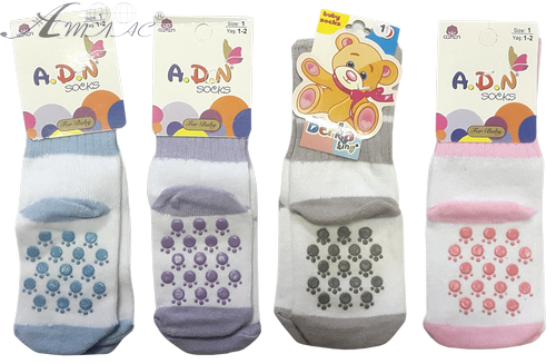 Шкарпетки Adesse р.1 мікс 8см підошва  13079