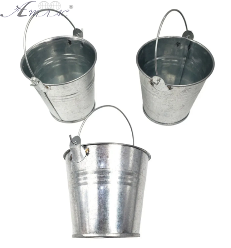 Декоративне Відерце оцинковане 9,5см 04298