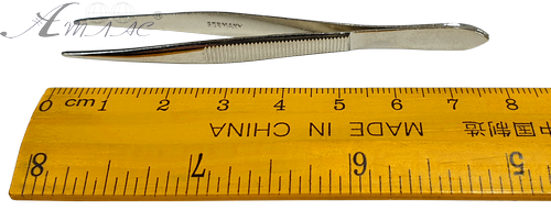 Пинцет маленький из нержавеющей стали 8см  AS-001