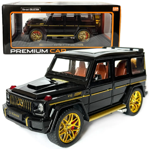 Машинка Автосвіт Mercedes-Benz G-Class кубик черный 21см  AP1860
