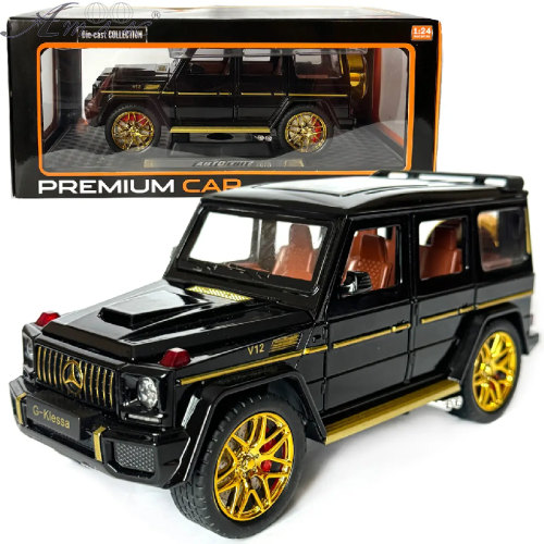 Машинка Автосвіт Mercedes-Benz G-Class кубик чорний 21см  AP1860
