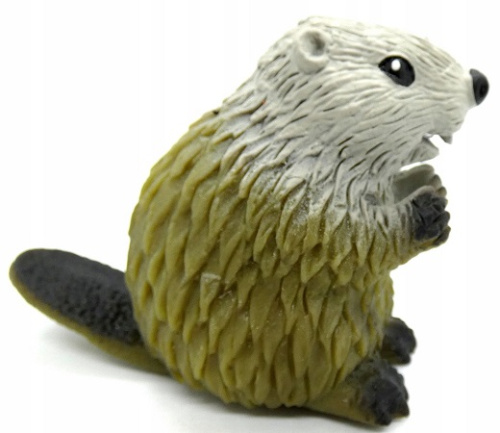 Игрушка Силиконовая антистресс тянучка Бобер 7 см зеленый  08044