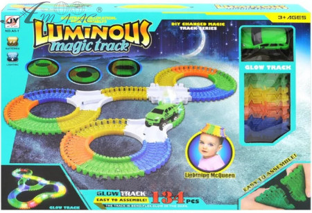 Игрушка Трэк Magic Track Luminous, 1 машинка, 127 деталей, А5-3