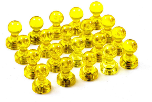 Магнит неодимимовый Пешка прозрачный для доски 16х11мм 1шт Желтый 06166 Магнит неодимимовый Пешка прозрачный для доски 16х11мм 1шт Желтый 06166