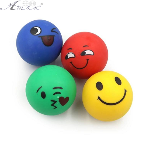 Іграшка М'яч стрибунець 6см. Смайл мікс кольорів  9560-6,0