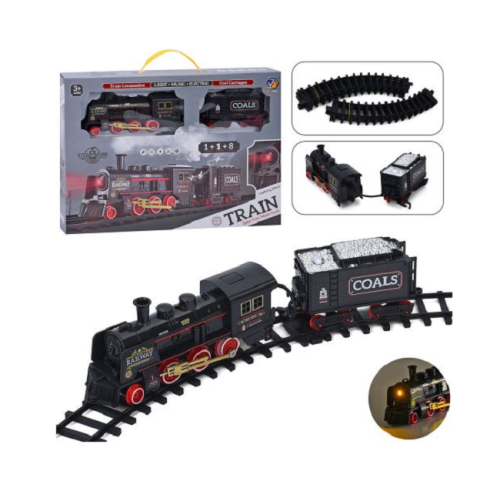 Игрушка Железная дорога свет, звук 10 элементов 78 см  652-Х1  фото 3