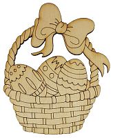 Сувенир "Корзинка с пасхальными яйцами" 8 х 10 см AS-4510, В-0295