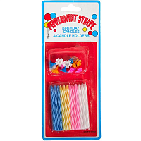 Свічки набір 24 шт. свічок 5,5см + 12 тримачів  13307