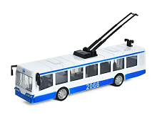 Модель АвтоХіт Тролейбус Блакитний метал інерційний  М5661