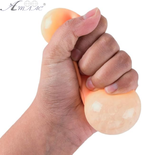 Іграшка Силіконова Антистрес Яйце з орбізами 6см  MS4750 фото 3