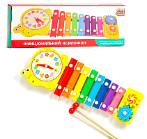 Игрушка Деревянная Ксилофон 3 в 1  38 см  62683