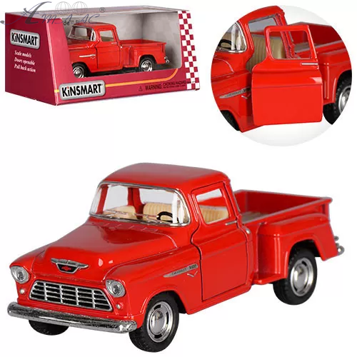 Машинка Kinsmart Chevrolet Stepside Pickup 1955 рік  KT5330WF, WB фото 2