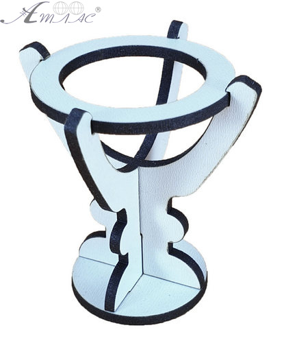 Сувенир "Пасхальная подставка Рюмка" на 1 яйцо 6,5 х 6,5 см из МДФ AS-6213