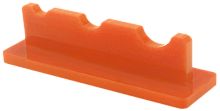 Подставка под три кисточки, оранжевый пластик AS-0063