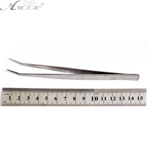 Пинцет изогнутый из нержавеющей стали 14,5 см  18322