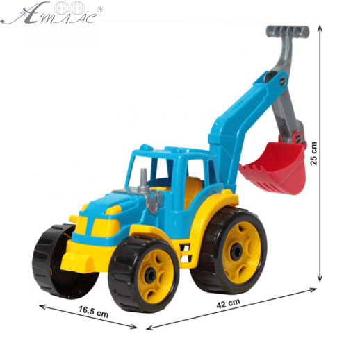 Игрушка Трактор с ковшом 25 см пластик Технок  3435 фото 2
