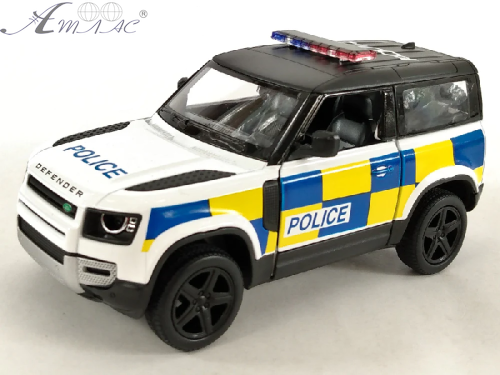 Машинка Kinsmart Land Rover Defender 90 Police  KT5428WP