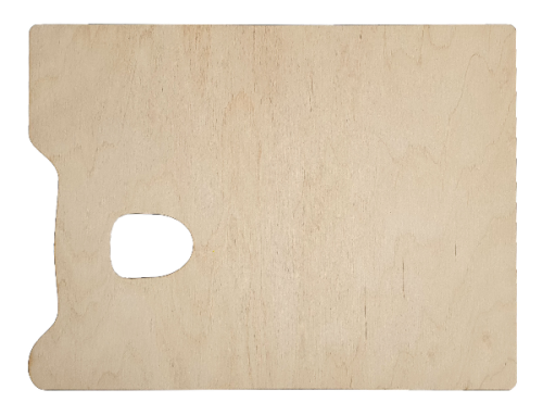 Палитра № 26 дерево, не промасленная, прямоугольная 42*30см  AS-4976