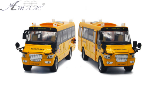 Іграшка Автобус Шкільний DieCast Replska 23см двері світло звук  671 фото 2