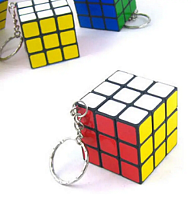 Брелок кубика-рубика работающий 3 х 3 х 3см  16526