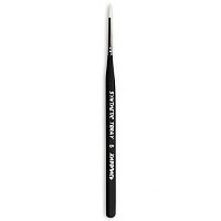 Кисть синтетическая круглая Synt.Toray № 5 черная, толстая ручка 18 см