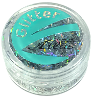 Блестки (Глиттер) большие полоски Атлас 2 гр - Серебряные AS-2491