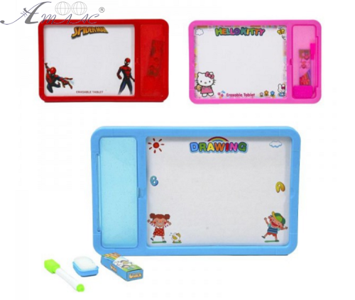 Дошка сухостираєма двухстороммяя 17 х 27,5 см з губкою, маркером м крейдою 3610