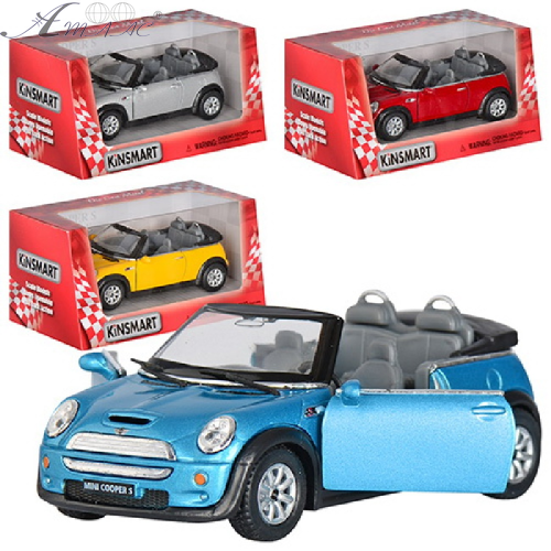 Машинка Kinsmart Mini Cooper S Convertible кабріо KT5089W Машинка Kinsmart Mini Cooper S Convertible кабріо KT5089W