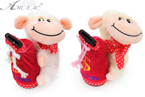 Игрушка Мягкая Копилка Овечка 16 см белая 4249 Масяня Игрушка Мягкая Копилка Овечка 16 см белая 4249 Масяня