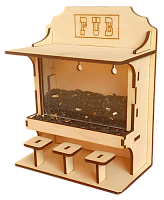 Годівничка № 8/1 Барна стійка фарбована, морилка під лаком 16.3 х 9 х 20 см AS-4302