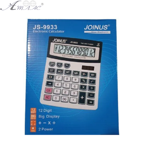 Калькулятор JOINUS JS-9933 настільний 160 х 205 мм 12розрядів, 2 живлення