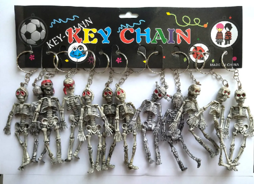 Брелок Скелет серый 10см  07671