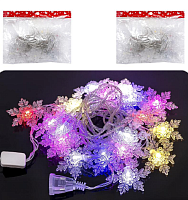 Гирлянда Электрическая Снежинка LED 4 м  D-24