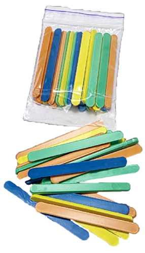 Палочки счетные в ПАКЕТЕ 6см  AS-0101