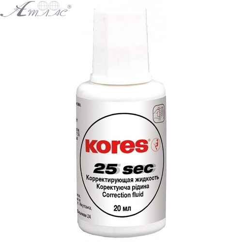 Корректор жидкий с кисточкой Kores 20 мл 25сек  K66817