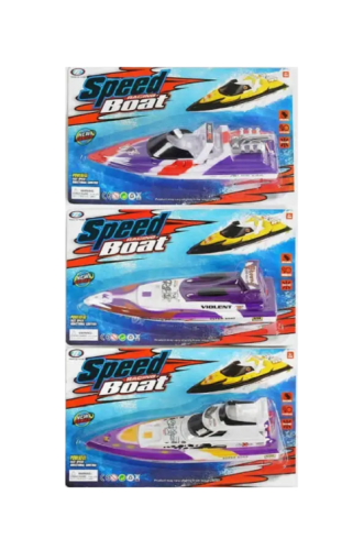 Игрушка Катер на батарейках 28 см в блистере  3815/3816/3819