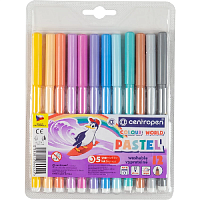 Фломастери Centropen 12 кольорів Pastel Пастель  7550/1209  