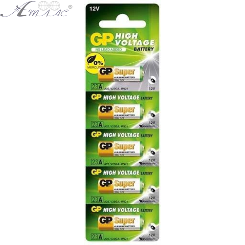 Батарейка 23A GP MN21 Super 12V 10 х 28 мм 07,2027р 1шт  04682 фото 2