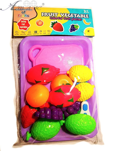 Игрушка Набор Фруктов на липучках с подносом 130-С6 Игрушка Набор Фруктов на липучках с подносом 130-С6