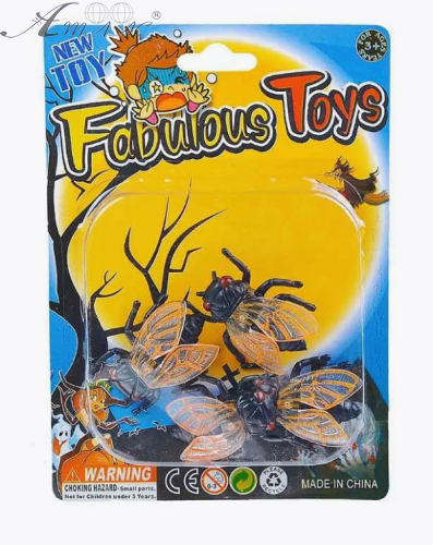 Іграшка прикол Набір мух 4 см  14188