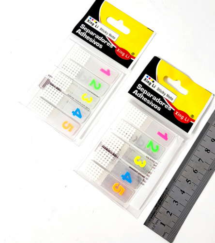 Разделители страниц пластиковые с цифрами 45 х 12 мм 121819