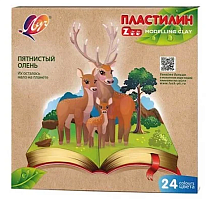 Пластилін Луч "Зоо Міні" 24 кол. 360 г. 30С1809-08