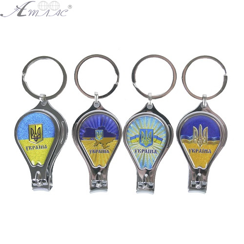 Брелок - кусачки металлический 4 х 6 см Украина S-4004 Брелок - кусачки металлический 4 х 6 см Украина S-4004